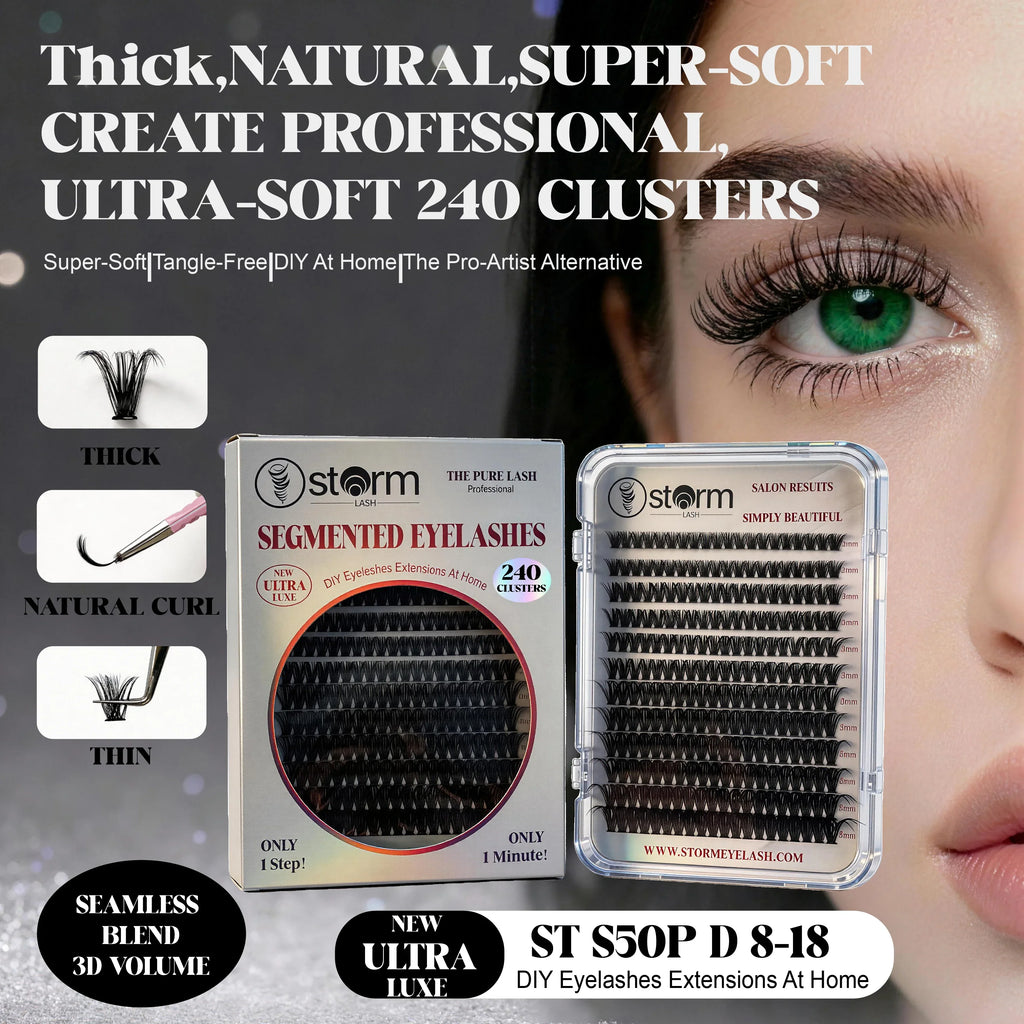 ST S50P D-Curl Lash Clusters 8-18mm