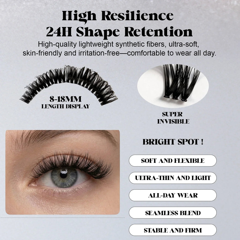 ST HALO D-Curl Lash Clusters 8-18mm
