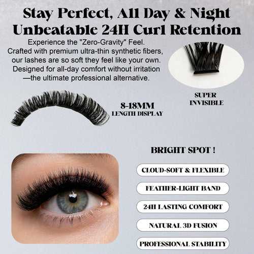 ST S120P D-Curl Lash Clusters 8-18mm