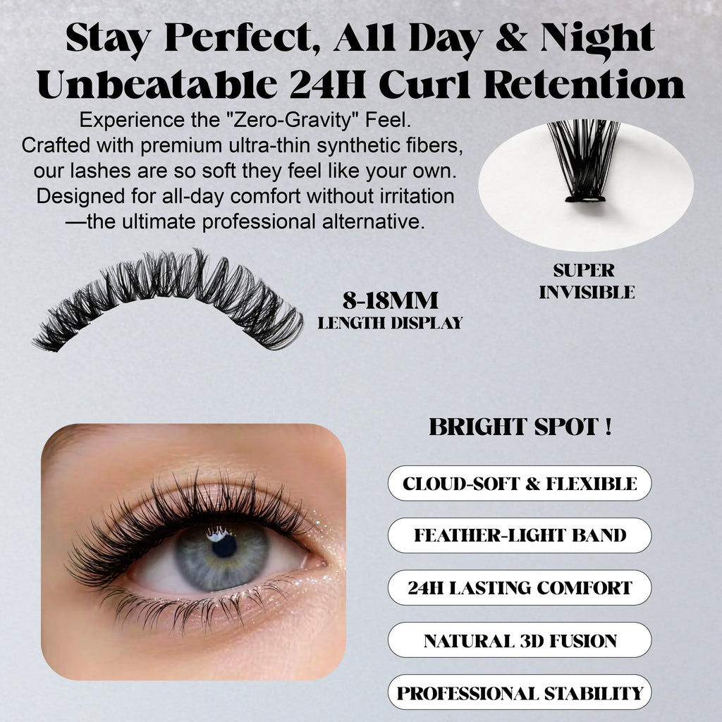 ST S50P D-Curl Lash Clusters 8-18mm
