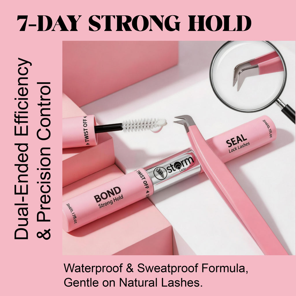 Storm Lash 2-in-1 Lash Bond and Seal with Remover tweezers  Kit