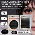ST S80P D-Curl Lash Clusters 8-18mm