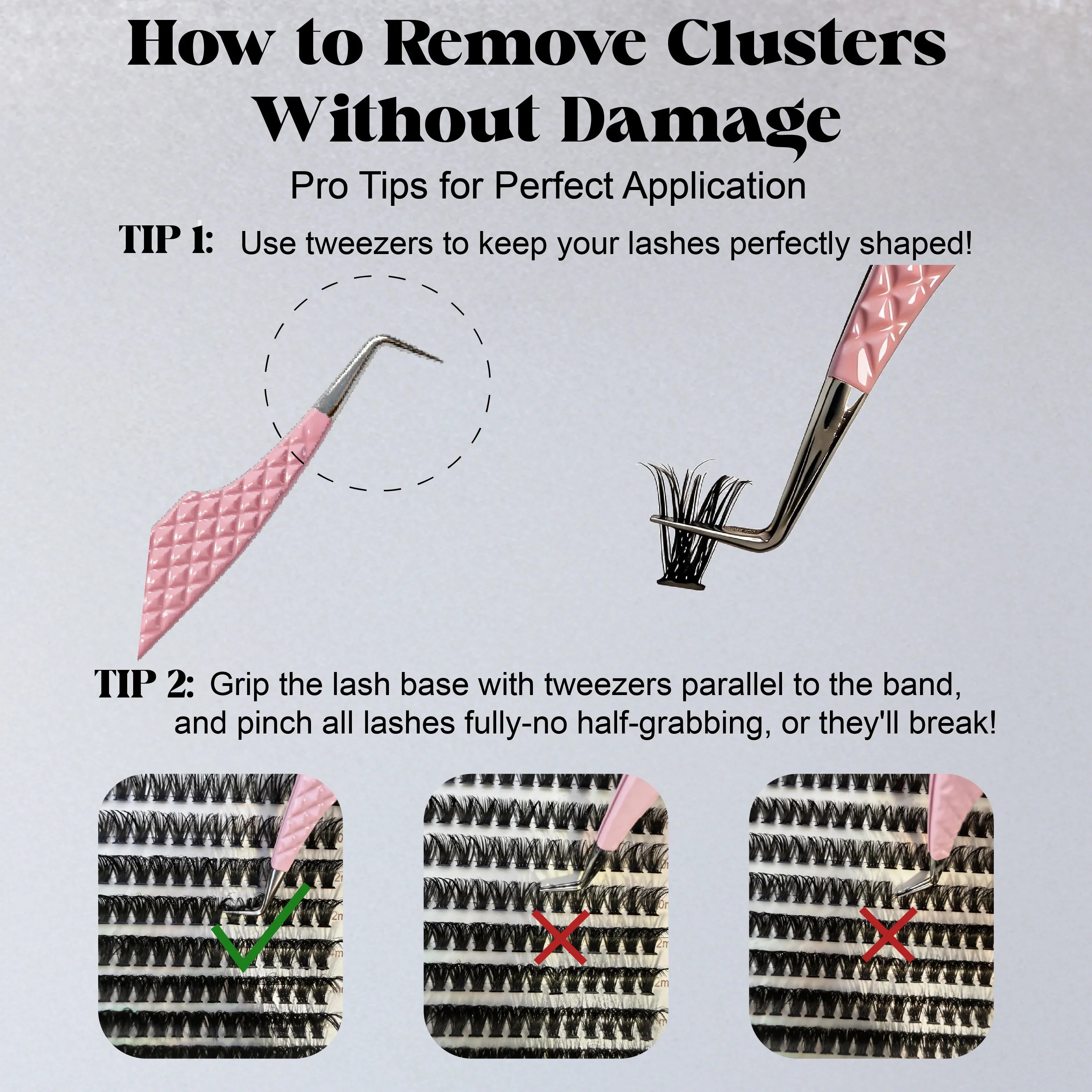 ST S60P D-Curl Lash Clusters 8-18mm