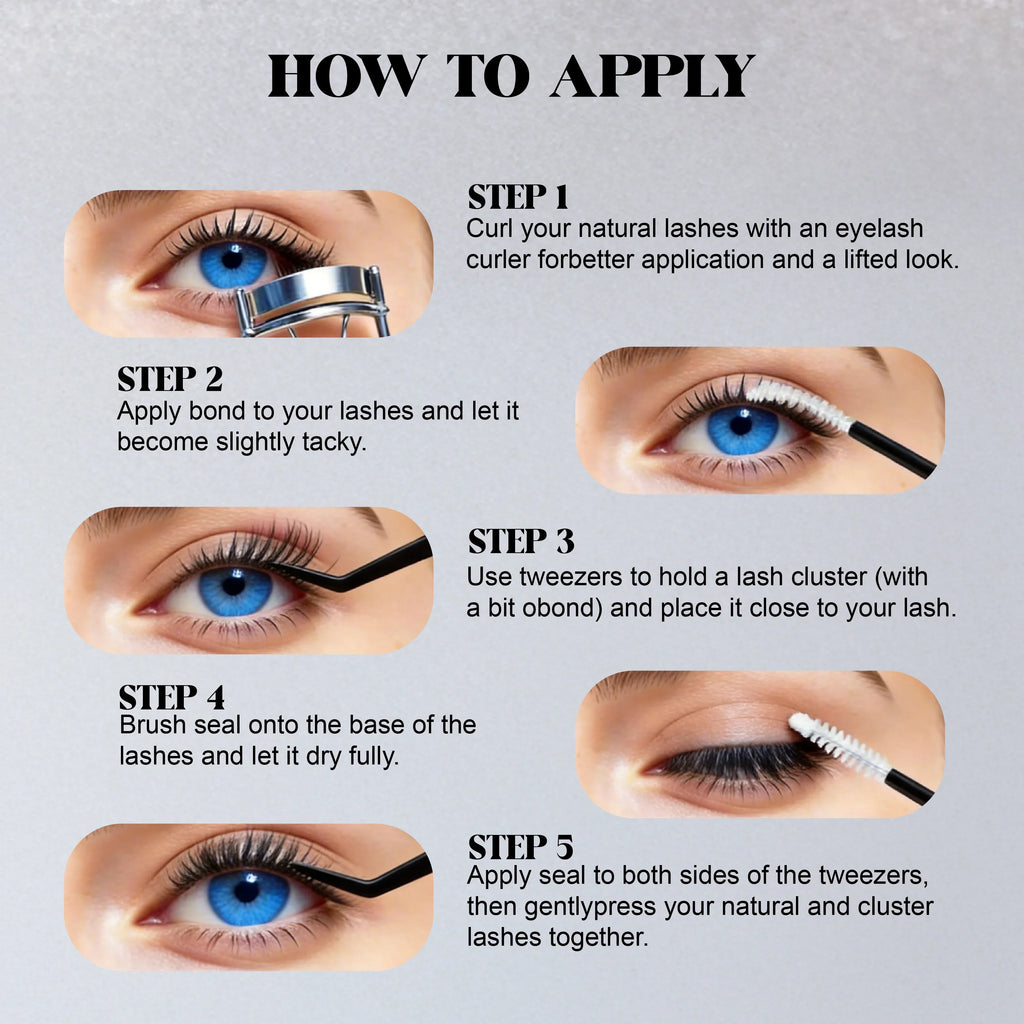 ST S120P D-Curl Lash Clusters 8-18mm