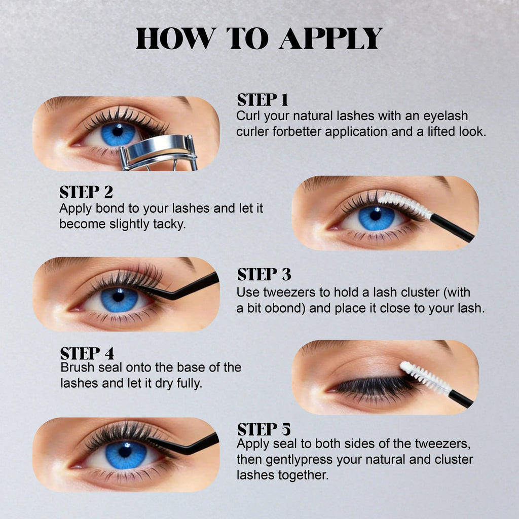 ST S50P D-Curl Lash Clusters 8-18mm