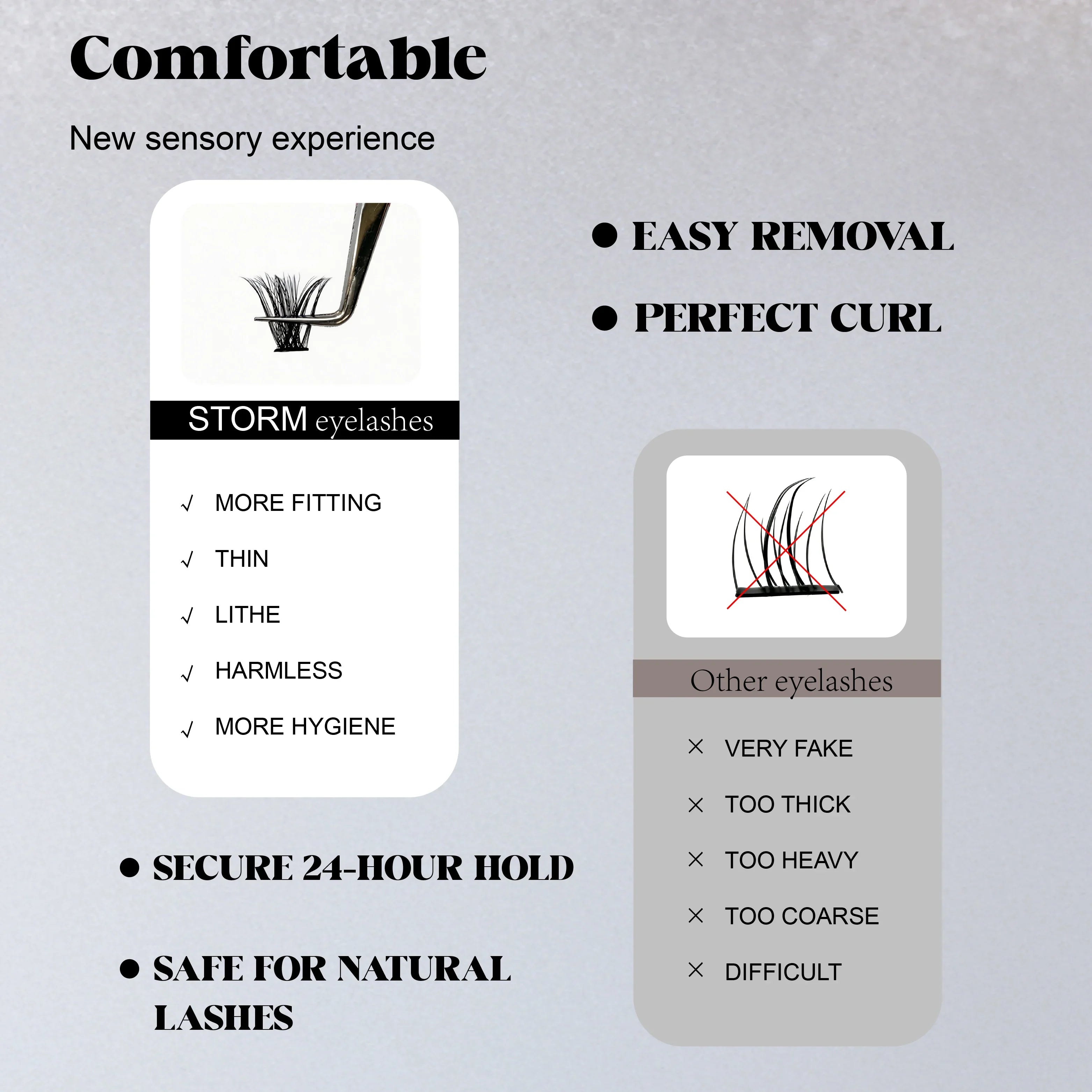ST S50P D-Curl Lash Clusters 8-18mm