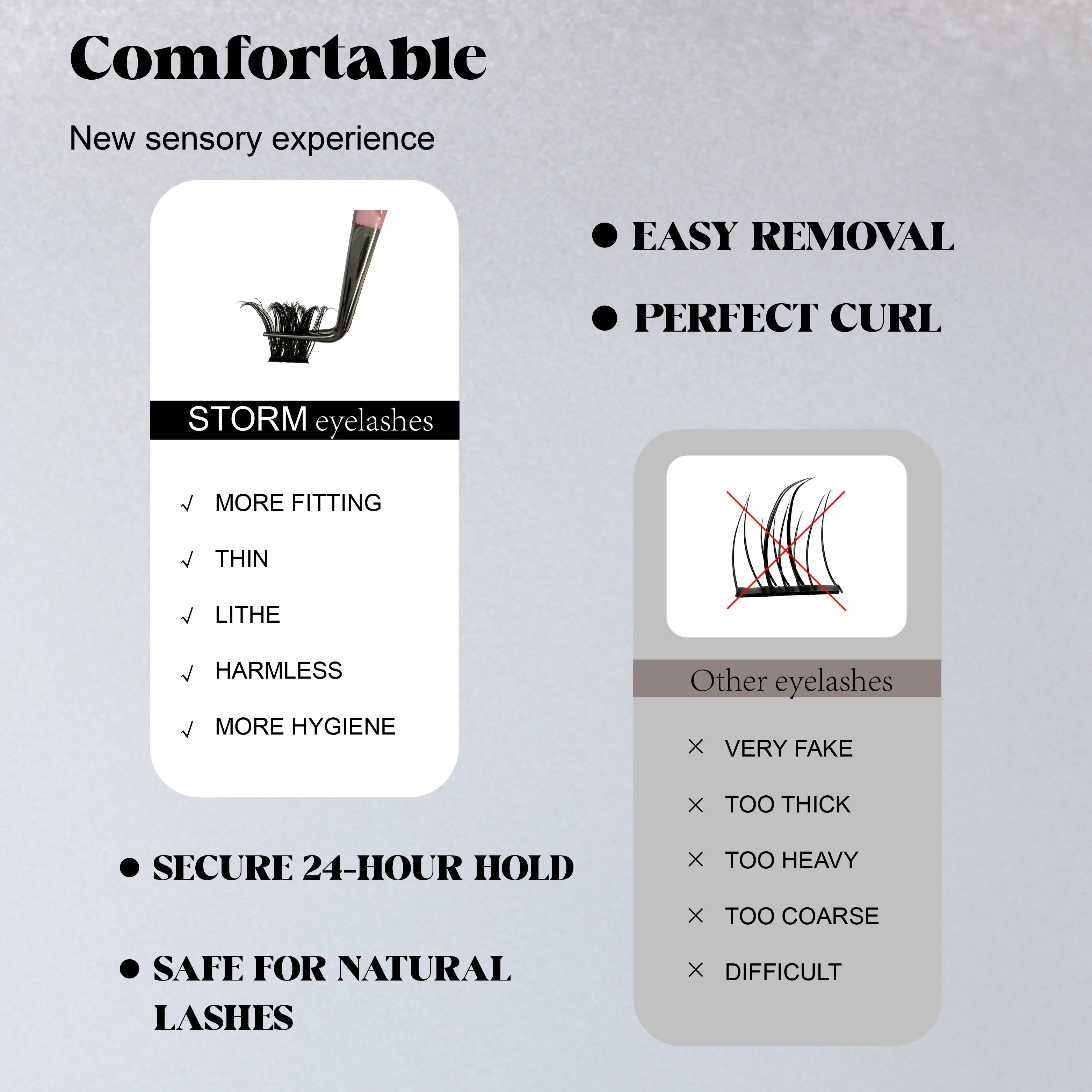 ST S120P D-Curl Lash Clusters 8-18mm